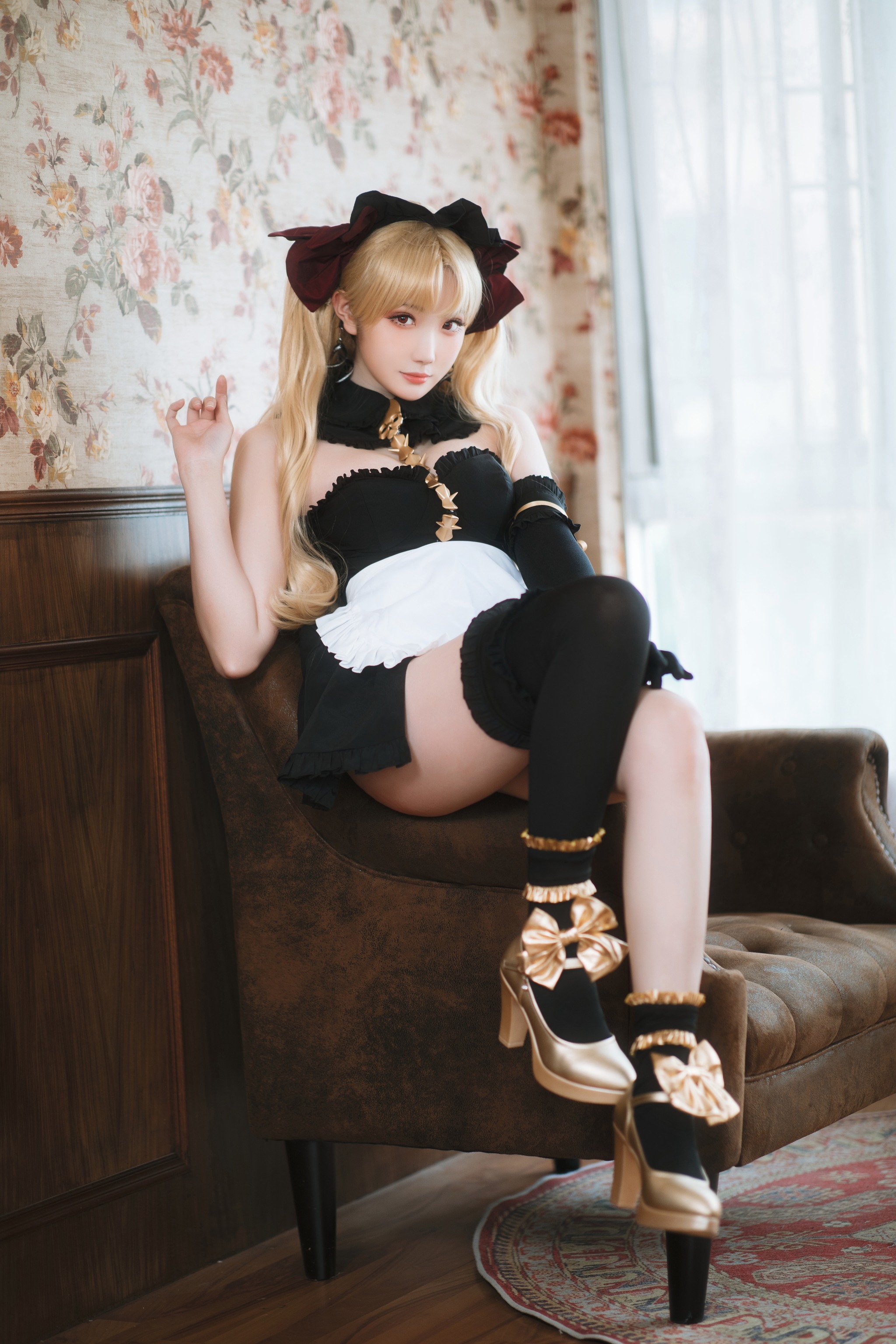 图片[1]-瓜希酱 – NO.053 艾蕾女仆 Ereshkigal [23P]-XikXak